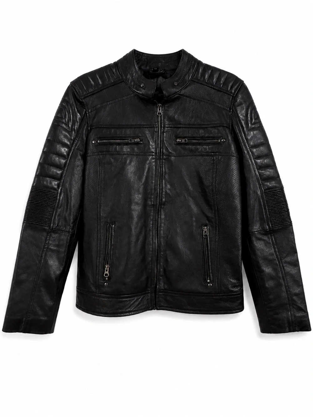 🖤Classic Black All Leather Moto Jacket🖤 - Picture 1 of 5
